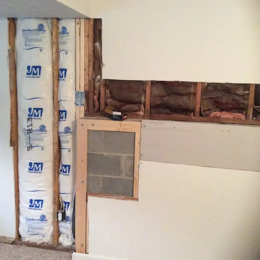 Wall insulation replacement during Structural Drying in Statesville